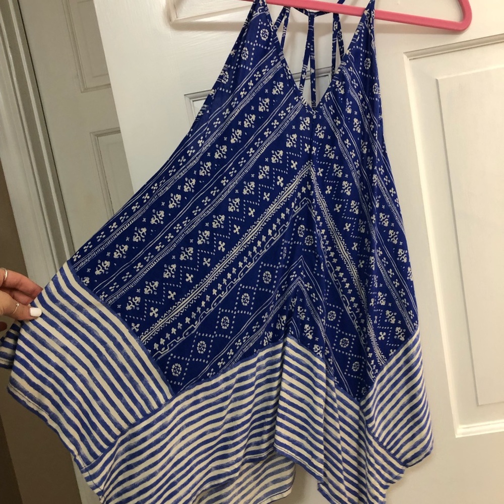 Blue tank top